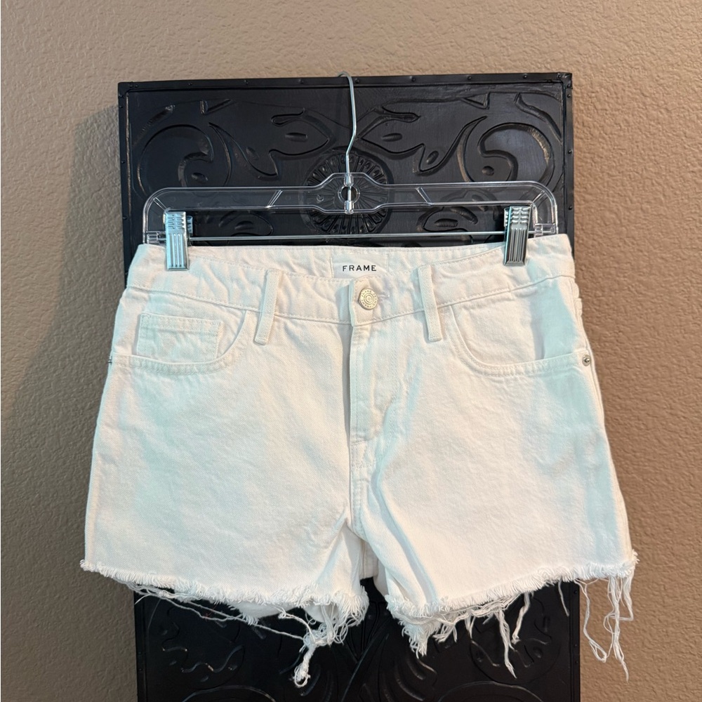 Frame Denim Women's White Jean Shorts